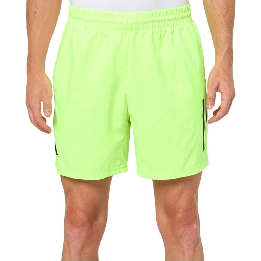 adidas Men's Club 3-Stripes Tennis Shorts Sz Men’s Small BNWT Lucid Lemon